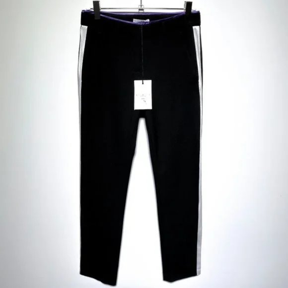Costume Nemurso Womens Black Tux Stripe Slacks Size 36 New With Tags - Picture 1 of 3